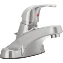 Asitan 30-B410-AV-BN Watersense Sertifikalı Banyo Lavabo Bataryası, Fırçalanmış Nikel Tek Kulp | 1.2