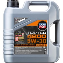 Asitan 5W30 Top Tec 4200 -Tam Sentetik Motor Yağı 4lt Üretim Tarihi 10/25