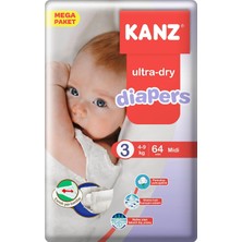 Asitan Bebek Bezi Mega Midi 3 Beden 4-9 kg