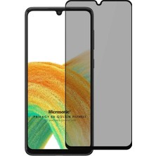 Asitan A33 5g Privacy 5d Gizlilik Filtreli Cam Ekran Koruyucu Siyah