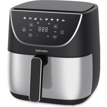 Asitan GM-8403 Sıcak Hava Fritözü, 5.7l Kapasite, 8 Ön Ayar Menüsü, 24X22.5X12.5 cm Hazne, Yapışmaz