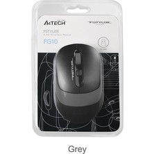 Asitan A4 Tech FG10 Nano Kablosuz Optik 2000 Dpı Mouse, 4 Yönlü Scroll, Siyah Gri