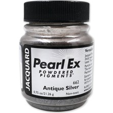 Asitan Pearl Ex Pigment Tozu 0.8oz Antik Gümüş - Epoksi Reçine, Suluboya, Kaligrafi Mürekkebi ve Kil I