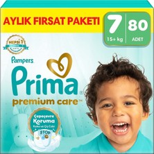 Asitan Bebek Bezi Premium Care 7 Numara 80 Adet Aylık Fırsat Paketi