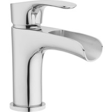 Asitan H07L-412-AV-CH Banyo Lavabo Bataryası Şelale Tek Kolu Krom