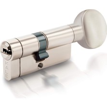 Asitan Kale Kilit 164KTBSM Kilit Göbeği, Tuzaklı - Mandallı Kilit Silindiri, Barel (68 Mm, Nikel)