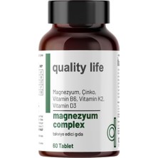 Asitan Magnezyum Complex 60 Tablet - Magnezyum Malat Sitrat Glisinat Taurat Bisglisinat - Magnezyum Çinko