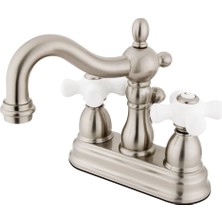 Asitan Lavabo Bataryası Fırçalanmış Nikel 10 cm Orta