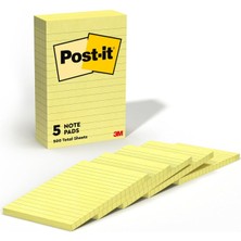 Asitan Post-It Pop-Up Notlar, 10,2 x 15,2 Cm, 5 Blok, Amerika'n N #1 Favorite Sticky Notes, Kanarya Sar S,