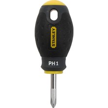 Asitan Stanley - Fatmax Tornavida Phillips Ph1 (30 mm Bıçak Uzunluğu, Krom-Vanadyum Çelik, Ergonomik Yu
