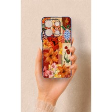 Vip Case Infinix Note 30 Uyumlu Turuncu Zambak Desenli Silikon Kılıf