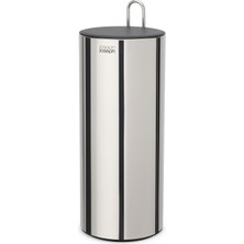 Asitan Joseph Joseph Easystore Luxe Paslanmaz Çelik Gizli Tuvalet Kağıdı Tutacağı, Kapaklı Stand, 3