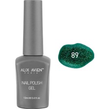 Asitan Yeni Yıl Yeşili Kalıcı Oje 89-Yoğun Renk Veren Jel Oje 12 Ml-Nail Uv Gel Polish 89