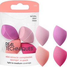 Asitan Real Techniques 4 Mini Miracle Complexion Sponges - 4´lü Makyaj Süngeri 1 Paket (1 x 1 Adet)