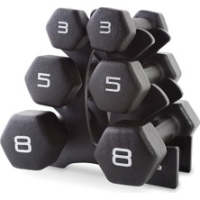 Asitan Barbell Neopren Dambıl Seti ile Çatı 32 Lb/medium