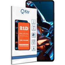 Asitan Xiaomi Poco X5 Pro 5g Tam Kaplayan 21D Temperli Ekran Koruyucu Cam
