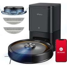 Asitan Ultenic T10 Elite Robot Vacuum Cleaner With Mop, Robotic Vacuum Self Emptying For 45 Days Hands-Free