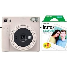 Asitan Instax Fujifilm Sq1 Beyaz Fotoğraf Makinesi +Askı+Pil+20'li Film