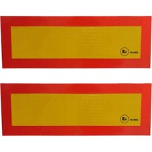 Asitan BADEM10 Tüvtürk Uyumlu E57 Reflektörlü Fosforlu Tır Kamyon Dorse Çekici Arkası Bant 20 cm x 5