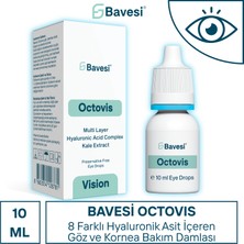 Bavesi Octovis Kedi, Köpek ve Atlara Özel Çok Katmanlı Hyaluronik Asit Içeren Göz ve Kornea Bakım Damlası 10 ml