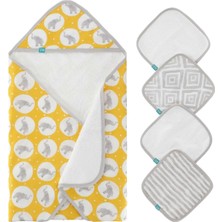 Asitan Bebek Banyo Havlusu 76,2 cm x 76,2 Cm, Yenidoğan Kapüşonlu Bebek Havlusu 4 El Beziyle - Ultra Emi