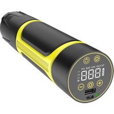 Asitan Astroaı Elektrikli Hava Pompası, 150 Psi, Taşınabilir Bisiklet Pompası, 4500 Mah Pil LED Işık