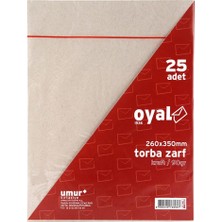 Asitan Torba Zarf F26X35KRAFT, 90 Gr, Silikonlu, 25'li