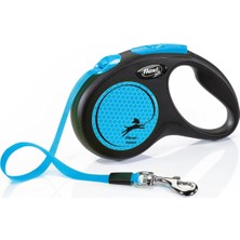 Asitan Flexi New Neon S Beden Mavi 5mt Şerit Tasma