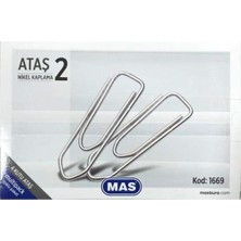 Asitan Mas Multipack Ataş No:2 Nikel Kaplı 100 Adet 4 Paket