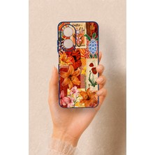 Vip Case Redmi A5 Uyumlu Turuncu Zambak Desenli Silikon Kılıf