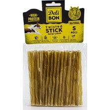 Asitan Doggie Delibon Gerçek Deriden Ince Burgu Çubuk, THINX40PCS., Natural