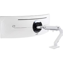 Asitan Beyaz Hd Mafsallı Hx Monitör Kolu, 49 Inçe Kadar Ultra Geniş Kavisli Monitörler Için Patentli