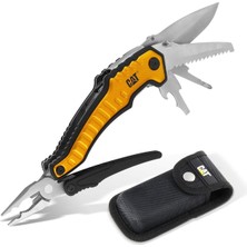 Asitan Caterpillar Çok Fonksiyonlu Alet 9'u 1 Arada, X-Large, Uzun Burun Pense, Tel Kesici, Bıçak, Şiş