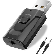 Asitan Bluetooth Alıcı Adaptörü, Bluetooth 5.0 Stereo Alıcı Eller Serbest Araç Kitleri Mini Kablosuz