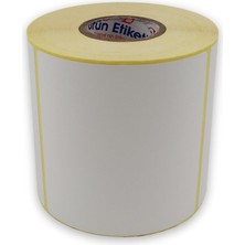 Asitan Eko Etiket 100MM x 100MM Ruloda 500 Adet 40MM Çapında Direk Transfer Etiketi