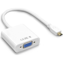 Asitan Micro HDMI To VGA Çevirici Dönüştürücü Adaptör (Ses Destekli)