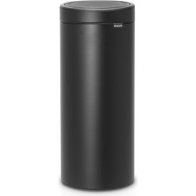 Asitan Touch Bin Çöp Kutusu, Çelik, Siyah, 30 L