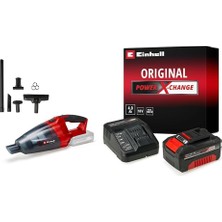 Asitan Einhell Te-Vc 18 Li - Solo, Akülü El Süpürgesi + Einhell 18V 4,0 Ah Pxc Starter Kit, Akü & Şar