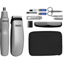 Asitan Wahl 9962-1816 Seyahat Seti/pille Çalışan Sakal Kesme Makinesi ve Burun/kulak Kılı Düzeltici