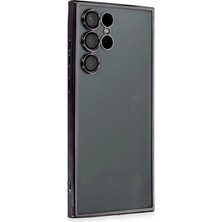 Uravas Store Samsung Galaxy S22 Ultra Kılıf Razer Lensli Silikon - Siyah
