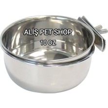 Asitan Chicos CCHCP10 Kanca Askılı 10 Oz Metal Yem Kabı Ø 9,5
