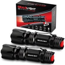 Asitan M3 Mini LED El Feneri, 2 Parlak, Küçük Taktik El Feneri, Yüksek Lümen ve Cep Klipsi, Kamp, Dı�