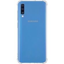 Asitan Iletişim Galaxy A70 Şeffaf Airbag Antishock Köşe Korumalı Silikon Kılıf