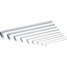 Asitan 950 Pkl/9 Sm N Sb Açılı Anahtar Seti, Metrik, Krom Kaplama, 9 Parçalı, 05073391001
