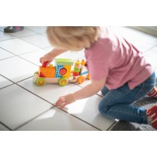 Asitan 195029 100002236 Işık ve Ses Fonksiyonlu Renkli Tren, 28 Eğitici Blok, 31 Parça, Uzunluk 59 Cm,