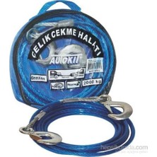 Asitan Autokit Çelik Çekme Halatı Çeki Halatı 6mm 4 Metre