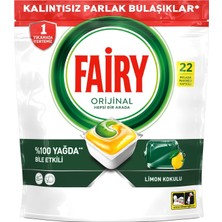 Asitan Hepsi Bir Arada Bulaşık Makinesi Deterjanı Kapsülü/tableti 22 Yıkama Limon Kokulu