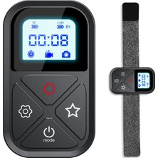 Asitan Akıllı Kablosuz Uzaktan Kumanda Gopro Max Mini Hero 12 Hero 11 Hero 10 Hero 9 Hero 8, LCD Gösterg