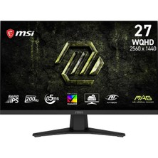 Asitan 27 Mag 274QF E20, Gaming Monitr, Wqhd, 16:9, Flat, Rapid Ips, 200Hz, 0.5ms(gtg, Min.), Adaptive-Sync