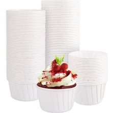 Asitan 50'li Beyaz Muffin Kek Kalıbı, Kek Kapsülü Cupcake Kalıbı, Airfryer Uyumlu